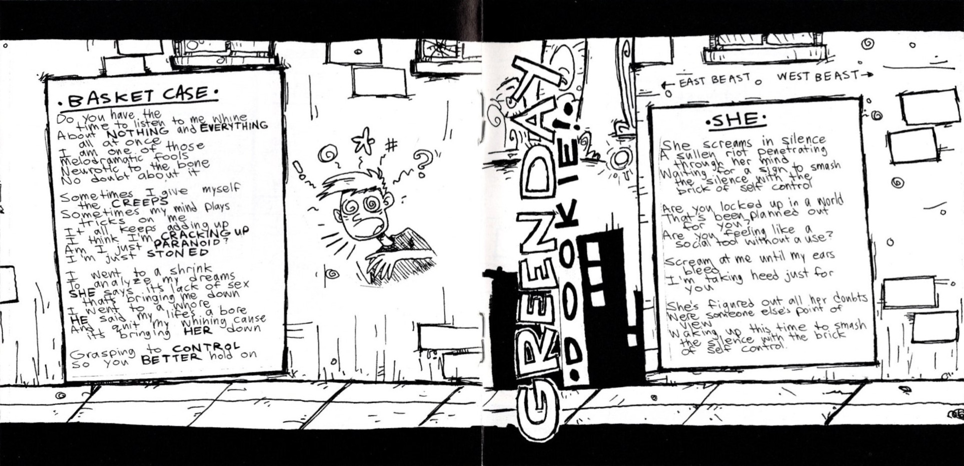 dookie by green day booklet pages 7 and 8